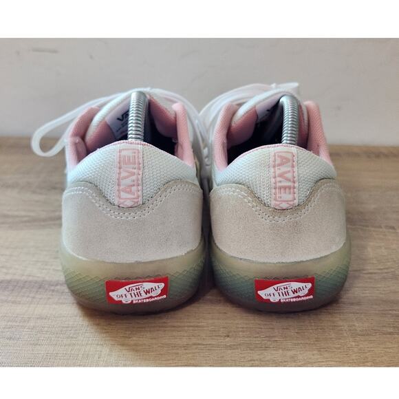 VANS Skate AVE Pro White Powder Pink Ice Bottom Shoes Men's 7 Women's 8.5 - Picture 3 of 10